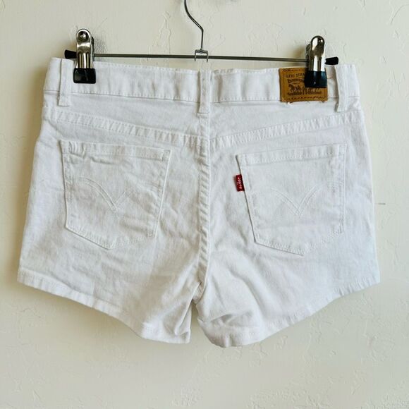 Levi’s Kids White Shorty Short Shorts Size 14 - Picture 2 of 9